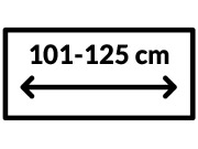 Lærred 101 - 125 cm Bred
