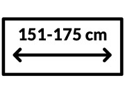 Lærred 151 - 175 cm Bred