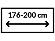 Lærred 176 - 200 cm Bred