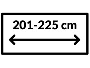 Lærred 201 - 225 cm Bred