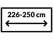 Lærred 226 - 250 cm Bred