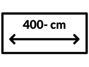 Lærred over 400 cm Bred